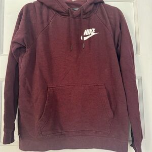Nike Red Sweatshirt Classic Pullover Hoodie